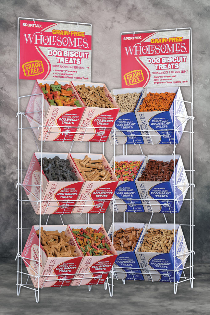 Sportmix® Wholesomes™ Biscuit Display Rack SLS Inc.