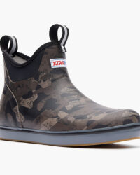 Ankle Deck Boot Womens Black Camo
