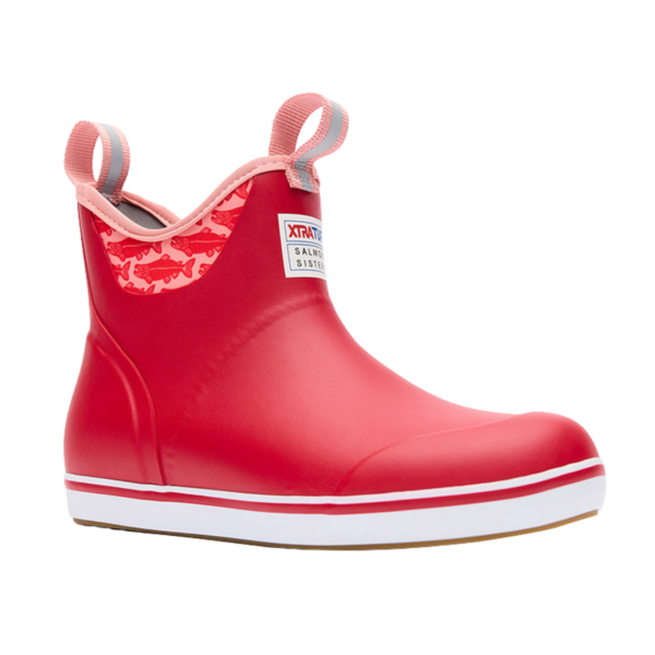 ANKLEDECKBOOTWOMENSREDSALMON