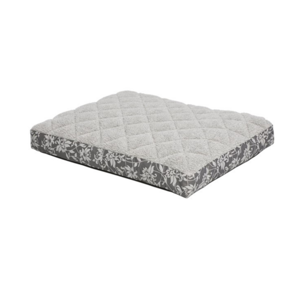 pewter floral bed