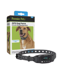 Premier Pet Wireless GPS Dog Fence Collar, Black